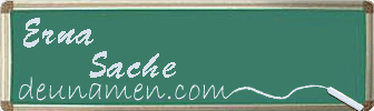 Erna Sache Visitenkarte
